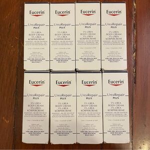 Eucerin complete repair 5% Urea Body Cream samples 20ml each total 8 brand new